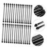 Gogogmee 30pcs Dual-sided Disposable Eyeshadow Applicators Lightweight Makeup Sponge Sticks for Easy Application for Travel and Everyday Use Black Makeup Tool view 3
