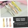 Gogogmee 3pcs Facial Cream Spoon Multi-function Metal Skin Care Tools for Applying Masks Creams and Lotions for Diy Cosmetics and Eye Massage Silver Rose Gold view 4