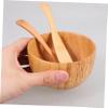 FRCOLOR Wooden Facial Mask Bowl Set Diy Mask Mixing Bowl Kit Spatula for Esthetician view 4
