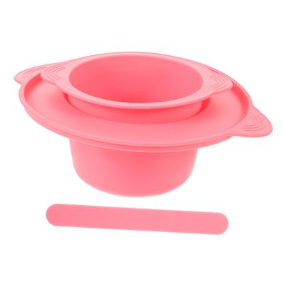 FOMIYES 1set Mask Making Bowl - Nonstick Wax Melting Pot with Stirring Stick for Face Masks Hairdressing Oils and More Design