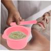 FOMIYES 1set Mask Making Bowl - Nonstick Wax Melting Pot with Stirring Stick for Face Masks Hairdressing Oils and More Design view 3