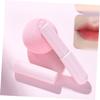 BIUDECO 3pcs Silicone Lip Brush Portable Lip Mask Applicator with Cover for Lipstick Gloss and Concealer for Daily and Professional Use Includes Pink Purple and Blue Brushes view 4
