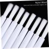 FOMIYES 100pcs Nylon Lip Brush Disposable Lipstick Applicators for Makeup Lipstick Lip Gloss Concealer Beauty Tools White Safe Convenient view 3