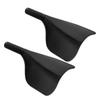 BIUDECO 2pcs Haircut Face Mask Shield for Hairspray Protection Comfortable Hairdressing Cover with Handle for Salon and Personal Use for Hair Dyeing and Treatments view 1