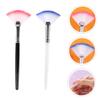 Baluue 2pcs Facial Mask Brushes Soft Bristle Applicators for Gel Masks Skin Treatments Easy to Hold and Apply Black White Colors view 4