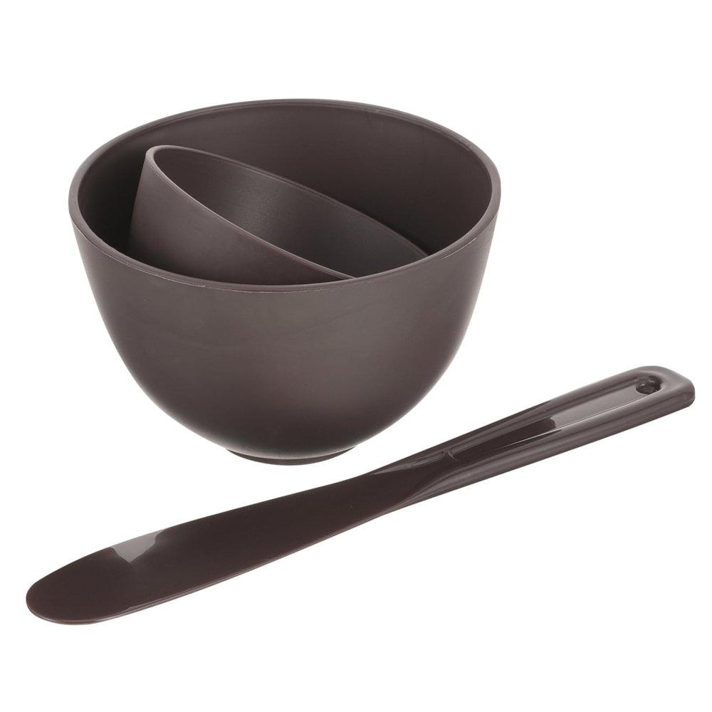 FOMIYES 1set Silicone Wax Melting Bowl Heat-resistant Mixing Bowl for Face Masks Waxing Design Stirring Stick for Diy Beauty