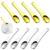 Baluue 8pcs Metal Spatulas for Skincare and Makeup Reusable Cosmetic Cream Applicators for Facial Masks and Creams Convenient Hanging Design view 1