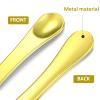 Baluue 8pcs Metal Spatulas for Skincare and Makeup Reusable Cosmetic Cream Applicators for Facial Masks and Creams Convenient Hanging Design view 3