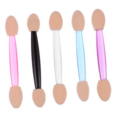 Baluue 250pcs Double-ended Eye Shadow Applicators Disposable Latex Sponge Makeup Brushes for Eye Shadow Application for Travel and Daily Use Color
