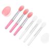 Baluue 2sets Lip Balm Applicator Sticks Sleep Mask Brush Lip Care White and Handles Compact Tool for Daily Makeup Use view 1