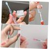 Baluue 6pcs Lidded Silicone Lip Brush for Lipstick Lip Application Portable Makeup Tool Dust Cover Easy to Use and Clean for Travel and Daily Makeup view 4