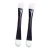 Baluue 2pcs Dual- Facial Mask Applicator Silicone Synthetic Hair Brush for Easy Application Travel-friendly Face Mask Tool for Women Keeps Hands Clean view 1