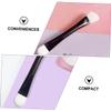 Baluue 2pcs Dual- Facial Mask Applicator Silicone Synthetic Hair Brush for Easy Application Travel-friendly Face Mask Tool for Women Keeps Hands Clean view 4
