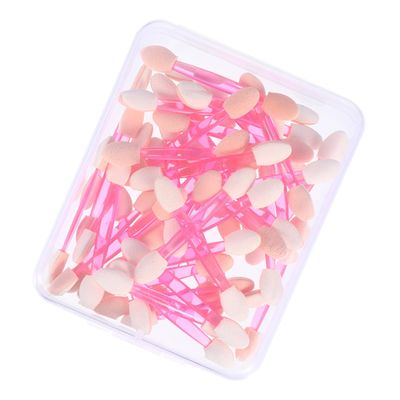 Baluue 50pcs Double-ended Latex Eyeshadow Sticks Disposable Eye Makeup Applicators for Eyeshadow Glitter and Lip Products Soft Tips and Comfortable Grip