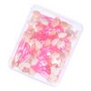Baluue 50pcs Double-ended Latex Eyeshadow Sticks Disposable Eye Makeup Applicators for Eyeshadow Glitter and Lip Products Soft Tips and Comfortable Grip view 1