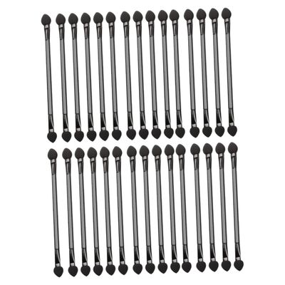 BIUDECO 30pcs Double-sided Eye Shadow Brush Eyeshadow Applicator Lightweight Makeup Tool