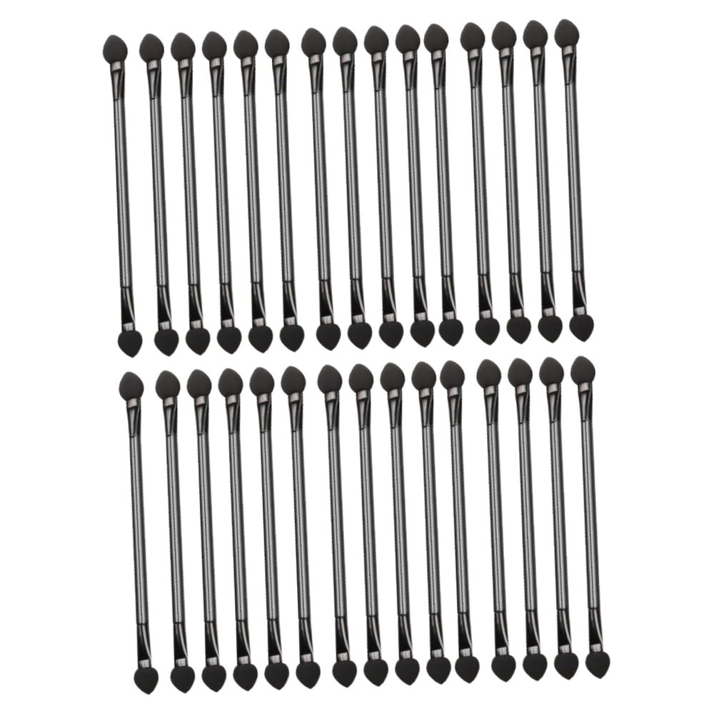 BIUDECO 30pcs Double-sided Eye Shadow Brush Eyeshadow Applicator Lightweight Makeup Tool