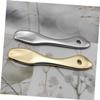 FOMIYES Facial Mask Mixing Spoon Set 3pcs Metal Cream Spoons Skincare Mask Scoop Tool Smooth Edge for Easy Application view 4