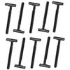 BIUDECO 10pcs Disposable Shavers for Women and Men Dual for Back and Arm Hair Removal Non- Design Convenient Depilatory Tool for Personal and view 1