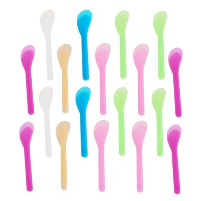 FOMIYES 150pcs Plastic Makeup Mask Spatula Diy Face Mask Mixing Spoons for Beauty Treatments Non-deformable Easy to Apply Beauty Tools for Creams and