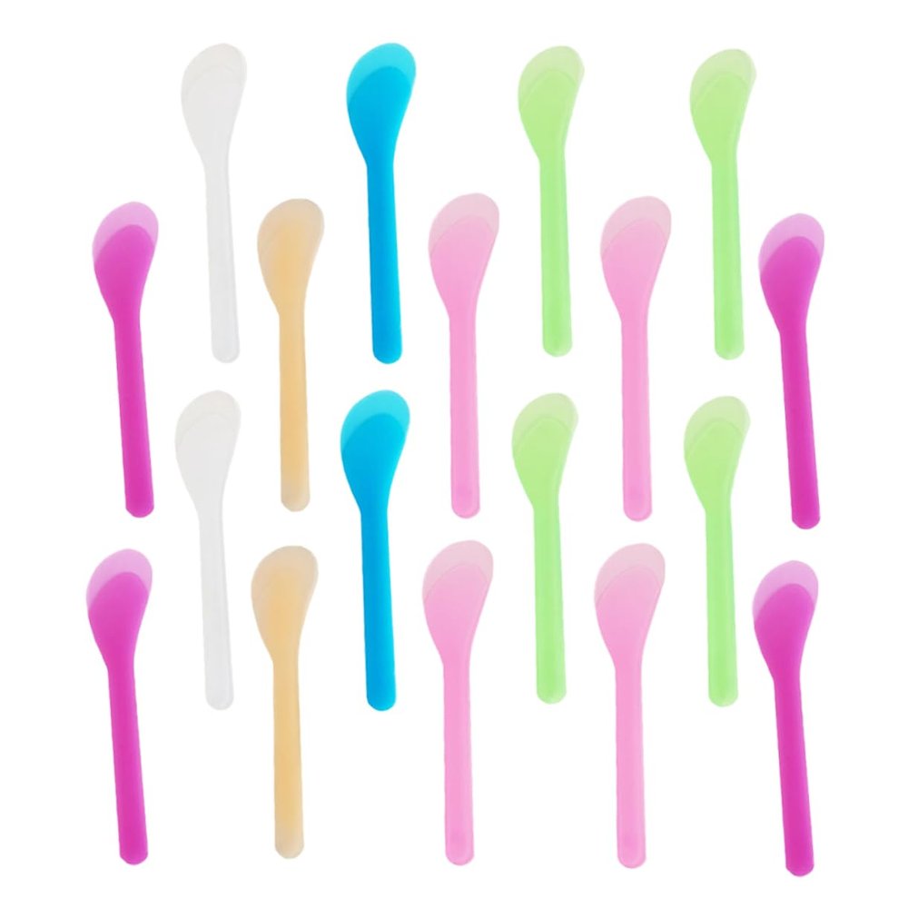 FOMIYES 150pcs Plastic Makeup Mask Spatula Diy Face Mask Mixing Spoons for Beauty Treatments Non-deformable Easy to Apply Beauty Tools for Creams and