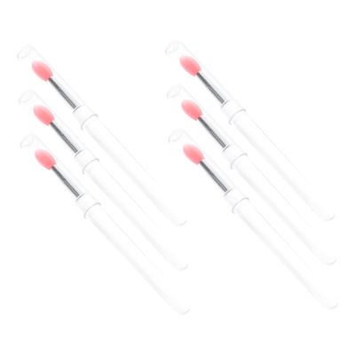 Baluue 6pcs Silicone Lip Mask Applicators Versatile Lip Brush Eyeshadow Applicator Concealer Tool for Precise Makeup Application Compact Portable for Cosmetic Bags