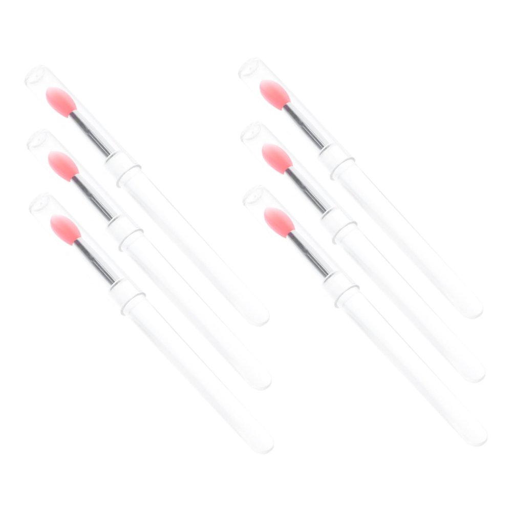 Baluue 6pcs Silicone Lip Mask Applicators Versatile Lip Brush Eyeshadow Applicator Concealer Tool for Precise Makeup Application Compact Portable for Cosmetic Bags