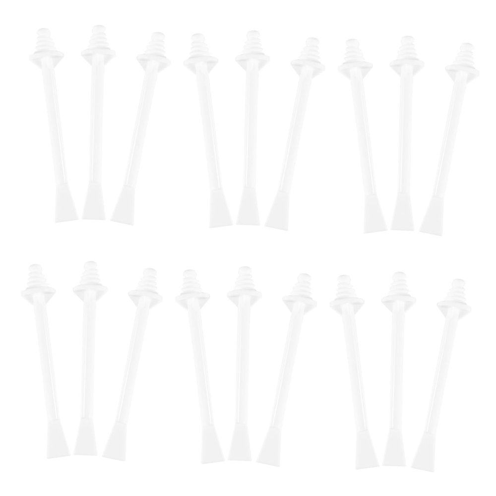 Baluue 20pcs Disposable Nose Hair Removal Wax Sticks Plastic Applicators for Nasal Cleaning Easy to Use for Personal Grooming