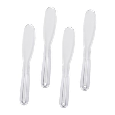 OHPHCALL 4pcs Plastic Face Mask Applicators Reusable Spatulas for Diy Skincare Head for Easy Application Durable Comfortable for Home Professional Use