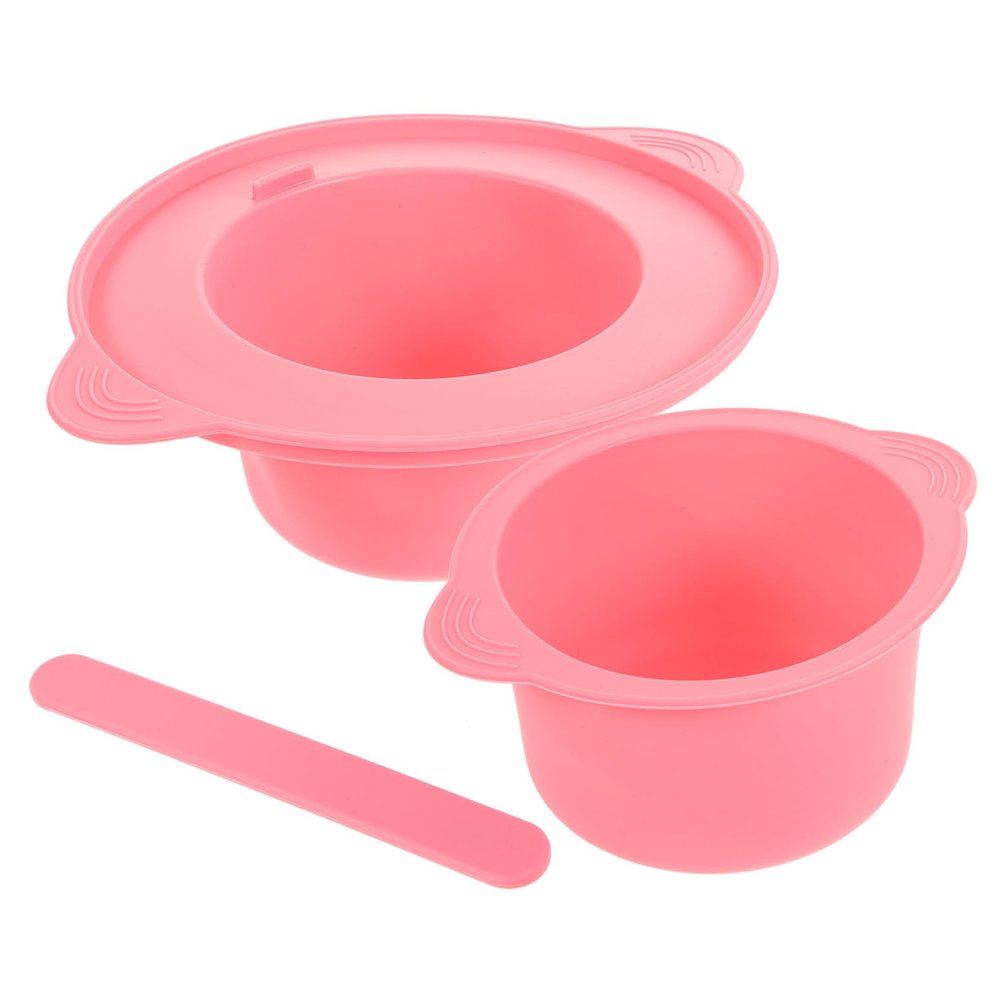 BIUDECO Diy Mask Accessories Silicone Mask Bowl Kit Nonstick Wax Melting Bowl Heat Resistant Wax Heater Accessory