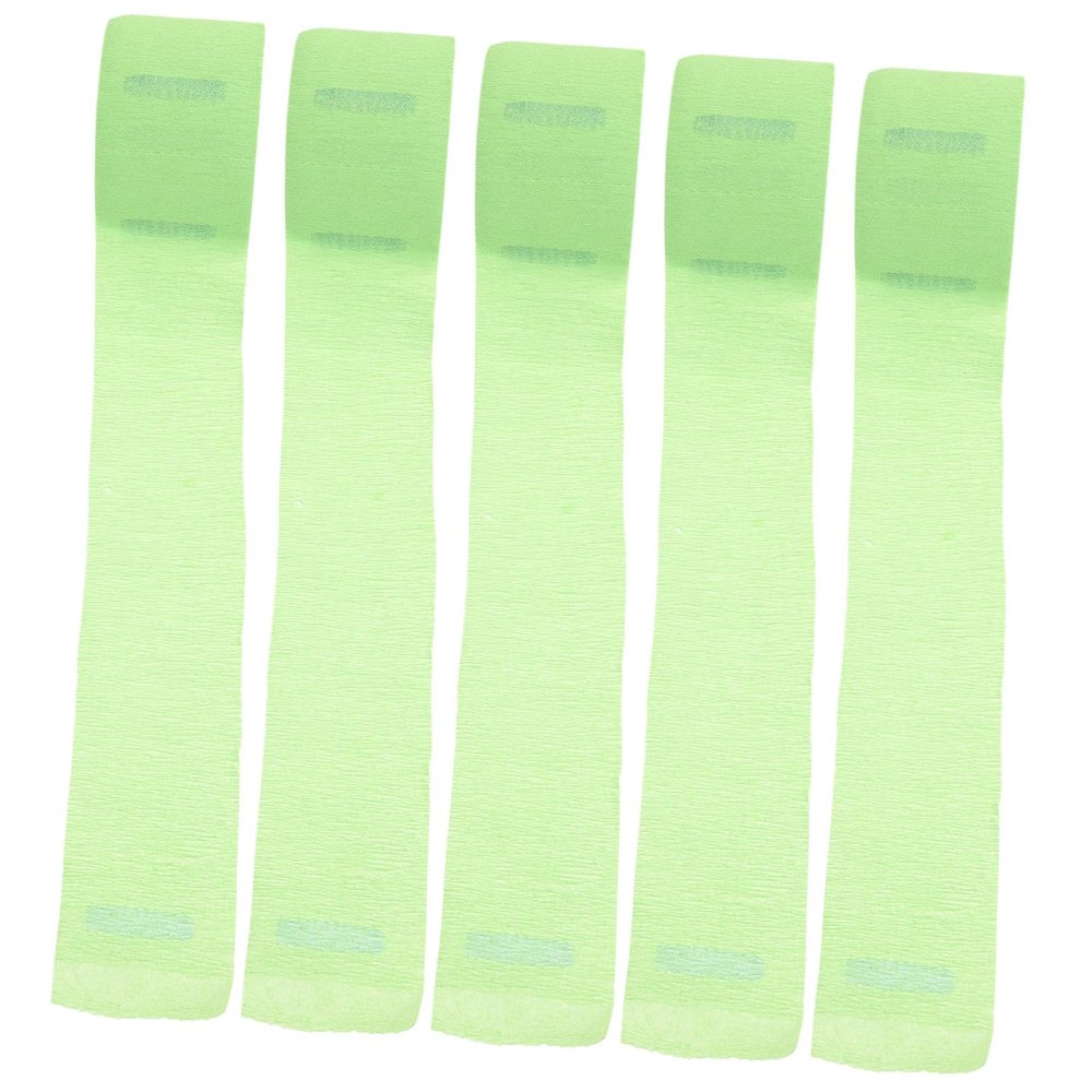 IWOWHERO 5rolls Barber Neck Strips Hairdressing Paper for Haircut Salon Disposables Stretchy Paper Neck Band