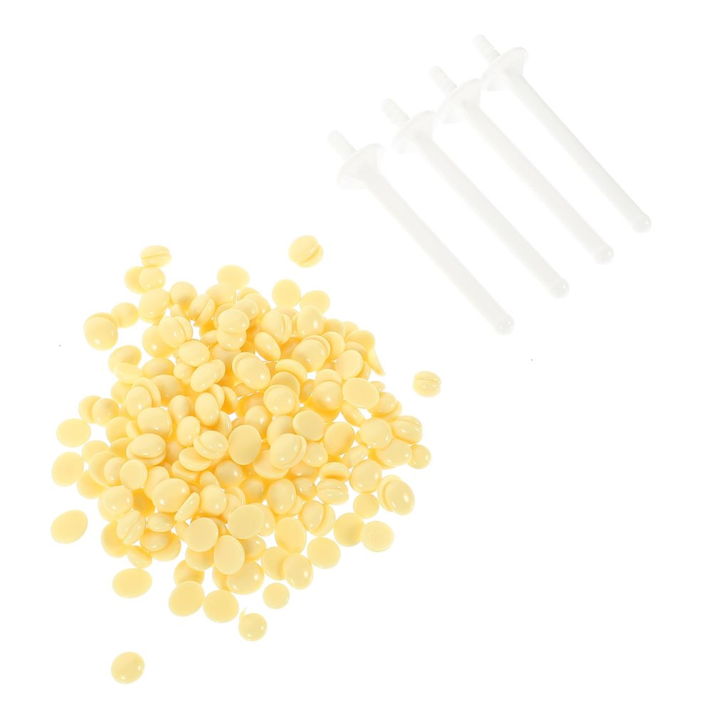 FOMIYES 6sets Nose Hair Removal Supply Waxing Sticks Beads Kit Facial Waxing Tool