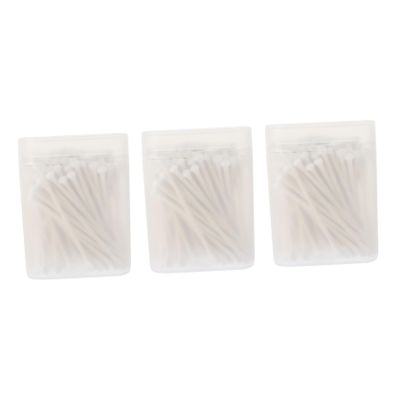 FOMIYES Cotton Ear Swabs Total of Each Disposable Soft Pointed Tips for Home Travel Beauty Salons