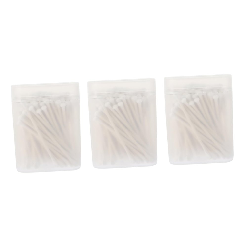 FOMIYES Cotton Ear Swabs Total of Each Disposable Soft Pointed Tips for Home Travel Beauty Salons