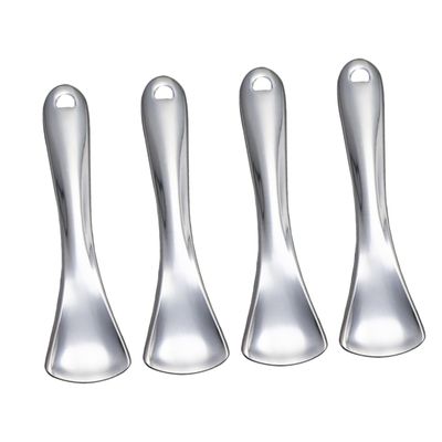 FRCOLOR 4pcs Cosmetic Spoons Make up Scoops for Creams Masks Smooth Spatulas for Salon Travel Use