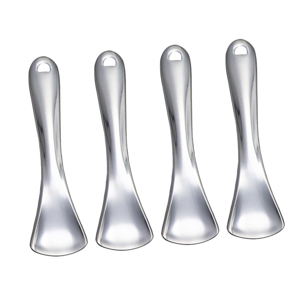 FRCOLOR 4pcs Cosmetic Spoons Make up Scoops for Creams Masks Smooth Spatulas for Salon Travel Use