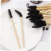Baluue 100pcs Disposable Eyelash Eyebrow Brush Mascara Applicator Wand for Mascara Removal Lash Brush for Eye Makeup and Portable view 4