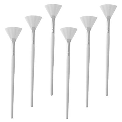 BIUDECO 6pcs Facial Mask Brush Makeup Skincare Tool Fan Mask Applicator Brush for Women Esthetician Supplies
