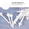 FRCOLOR 60pcs Disposable Nostril Cleaning Wax Sticks for Gentle Nose Hair Removal Plastic Applicators for Grooming and view 2