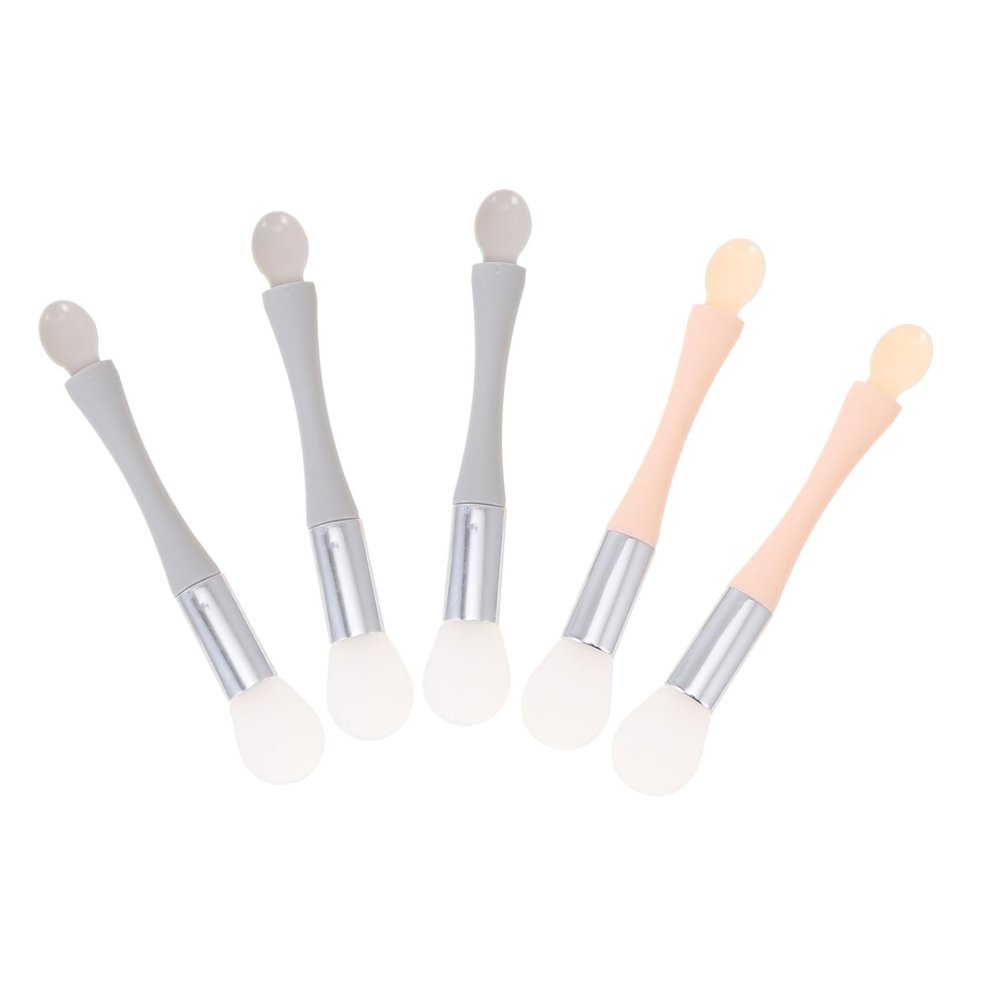 Gogogmee 5pcs Silicone Facial Mask Brush Mud Mask Applicators for Women Double-ended Beauty Tools Random Color