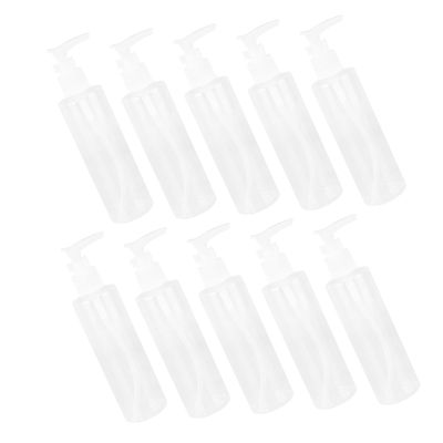 10pcs 200ml Empty Pump Bottles PET Liquid Soap Dispenser for Cleansing Oil Shampoo and Lotion Versatile Pump Bottles for Home and Travel