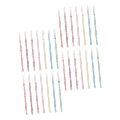 Baluue 350pcs Disposable Lip Brushes Portable Makeup Applicators for Lipstick and Lip Gloss for Makeup Lovers and Beginners Mixed Colors Each