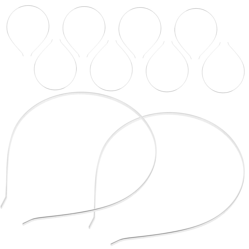 10pcs Stainless Steel Hair Clasp Band for Women Elegant Silver Headband for Girls Accessory for Weddings Parties and Special Occasions