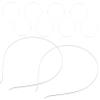 10pcs Stainless Steel Hair Clasp Band for Women Elegant Silver Headband for Girls Accessory for Weddings Parties and Special Occasions view 1