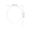 10pcs Stainless Steel Hair Clasp Band for Women Elegant Silver Headband for Girls Accessory for Weddings Parties and Special Occasions view 2