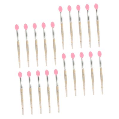 Baluue 20pcs Silicone Lip Brushes Transparent Lipstick Applicators for Makeup Eyeliner for Daily Use Special Occasions for Friends Fashion Lovers