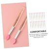 Baluue 20pcs Silicone Lip Brushes Transparent Lipstick Applicators for Makeup Eyeliner for Daily Use Special Occasions for Friends Fashion Lovers view 4
