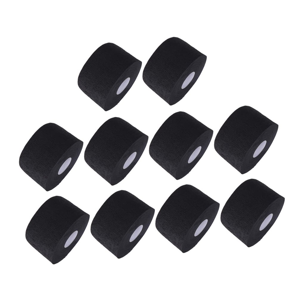 FOMIYES 10pcs Barber Neck Strips Paper Stretchy Neck Wrap for Haircut Dye Disposal Protection Strips
