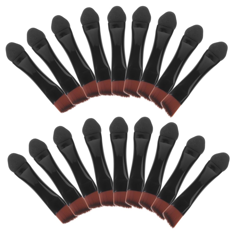 BIUDECO 50pcs Eyeshadow Brushes Including Sponge Applicator Double-ended Makeup Brush for Eye Shadow Application