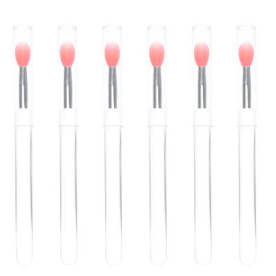 FRCOLOR 6pcs Silicone Lip Mask Brushes Lipstick Applicators for Makeup Fashionable Design for Daily Use for Women and Girls